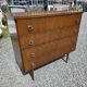Vintage oak commode from the 1960s.