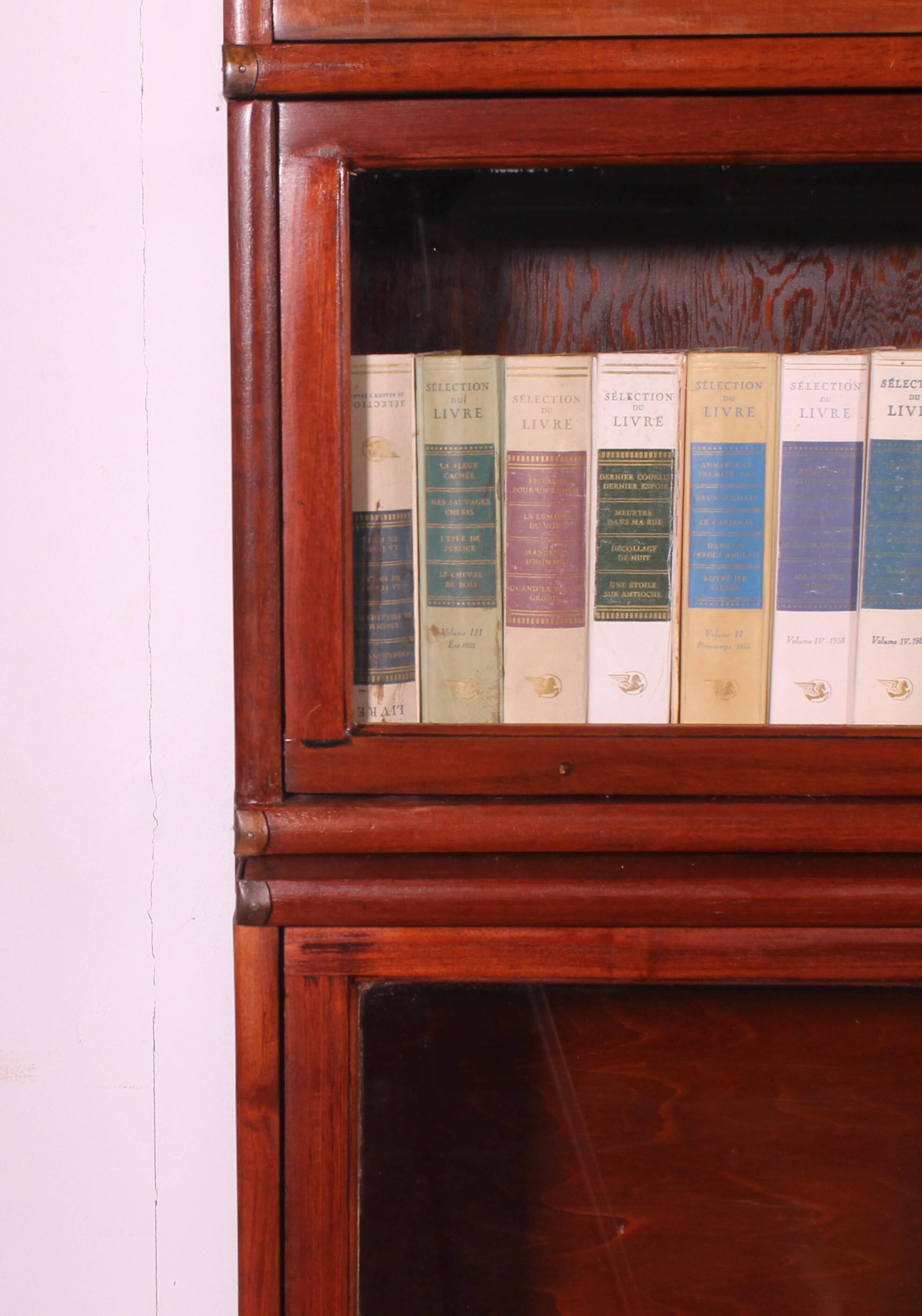 pair of Globe Wernicke London bookcases known as waterfall in mahogany circa