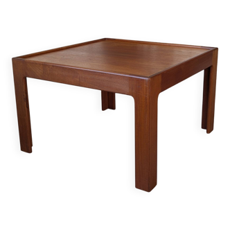 Square teak coffee table by Illum Wikkelso for N.Eilersen