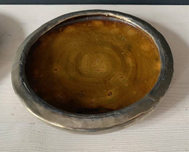 2 handmade tamegroute dishes, Morocco