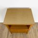 Pair of bedside tables blond wood and vinyl Jantzi 1966