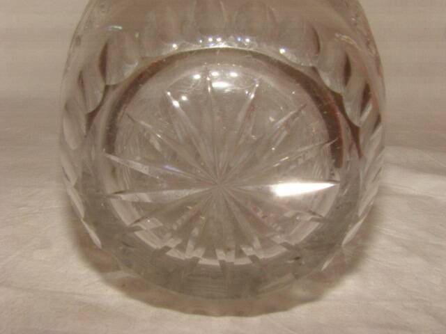 large cut crystal vase from "Bohemia" from the 1970s