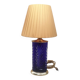 Superb blue crystal lamp vintage 80's to place Feese made in Germany.