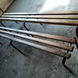 Two vintage school desks