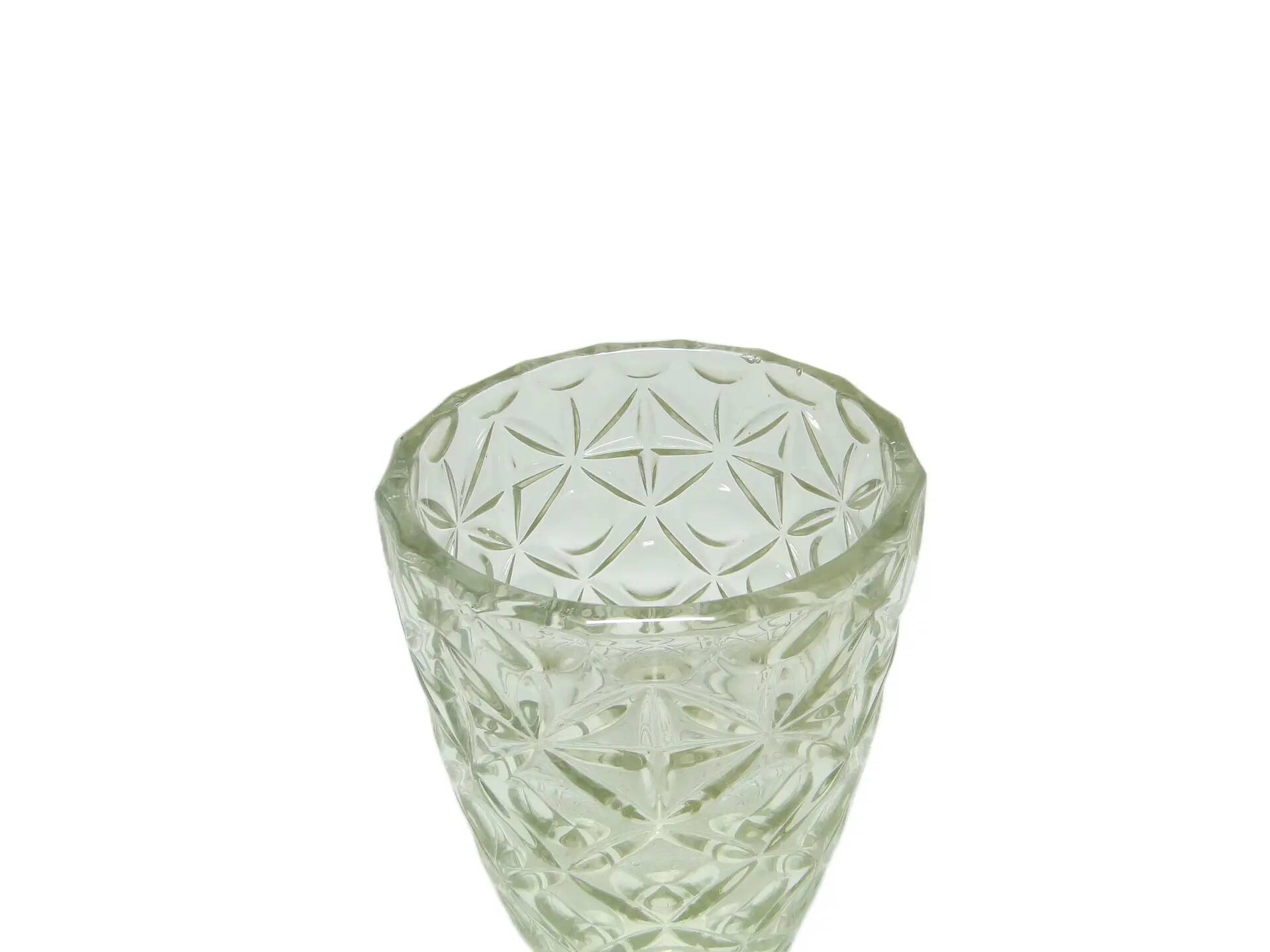 Vase, mid-century modern, glass, Huta Hortensja, Poland, 1950s