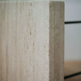 Travertine Marble Table with glass