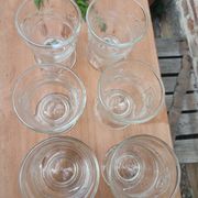 6 bistro water glasses