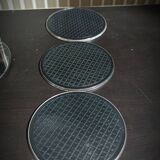 Silver metal coaster