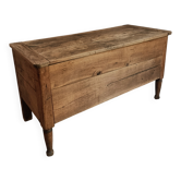 Antique French oak chest / blanket chest on legs, late 18th – early 19th century