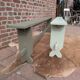 Pair of patinated benches