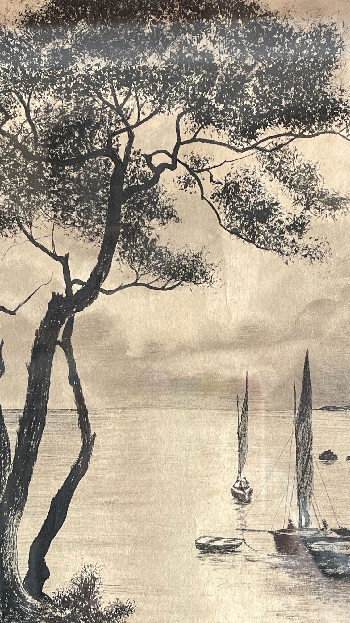 Indian ink painting on paper 1927