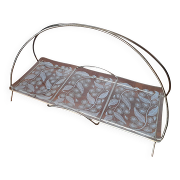 60s aperitif cake serving tray