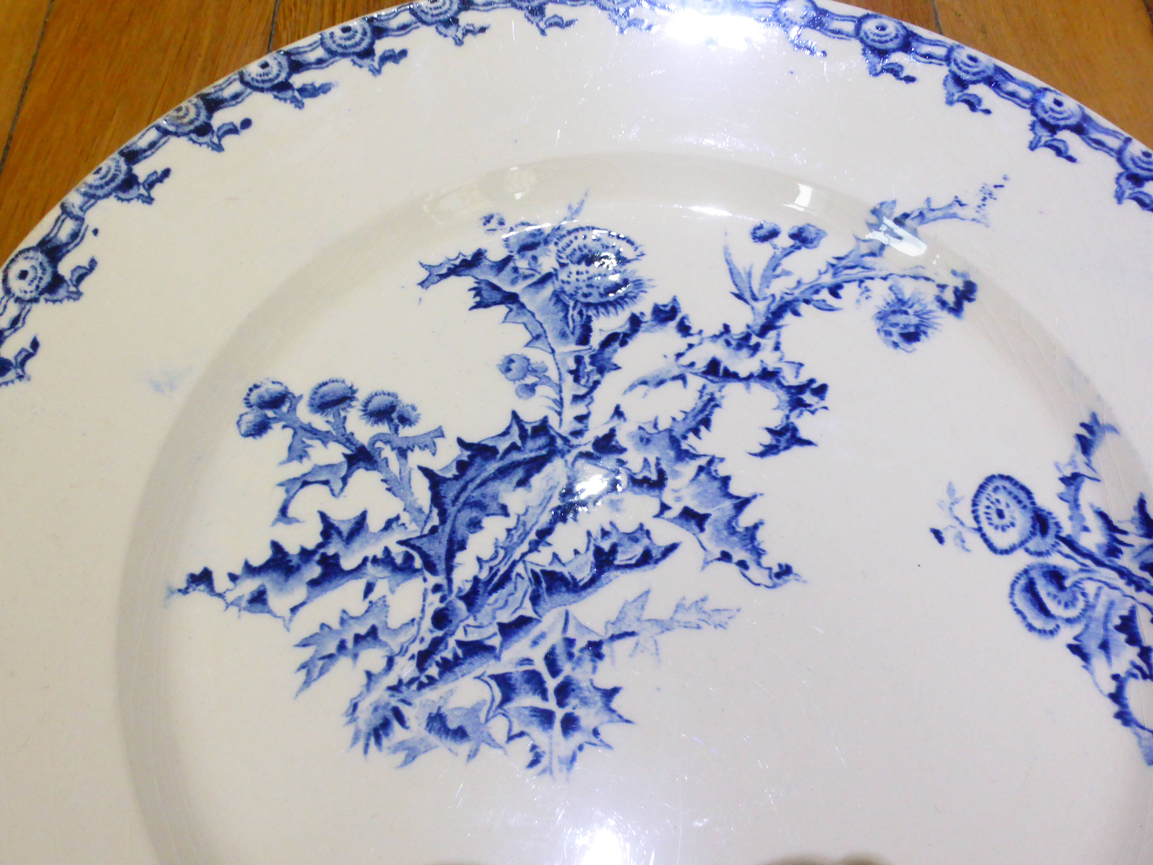 1 round plate Gien Chardons (13)