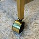 Brass rolling trolley with smoked glass from the 70s