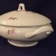 Oval soup tureen in Limoges porcelain, Salmon and Co (A525)