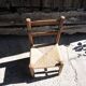 Ancienne chaise paillée enfant