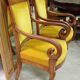 Paire de fauteuils d’époque Empire-Restauration en acajou