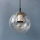 Vintage small Raak seeded glass hanging lamp