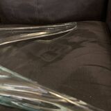 Large swan 31cm in glass crafts France glass bird statue vintage old