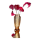 High vase art deco salmon pink