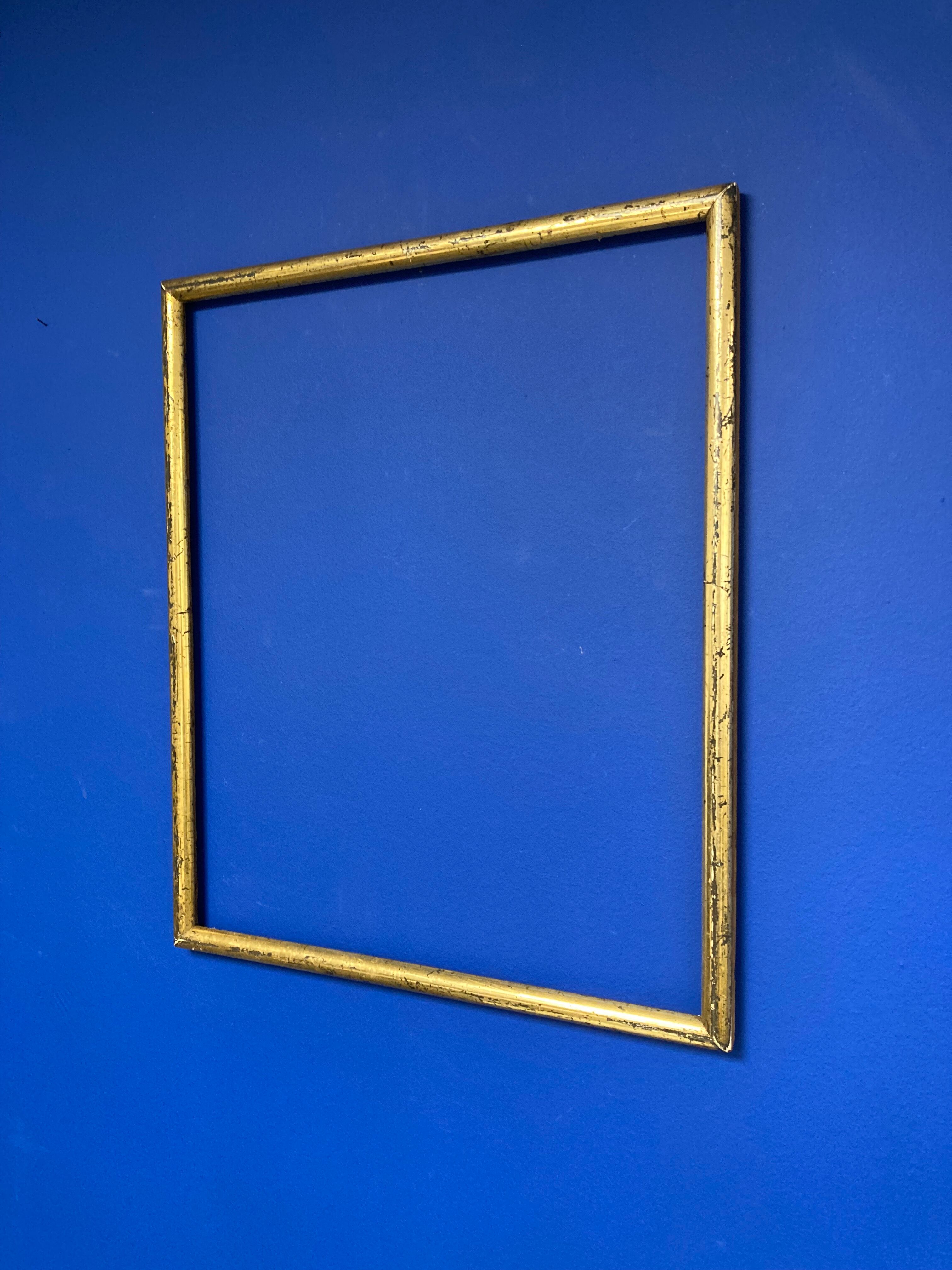 Vintage patinated golden frame