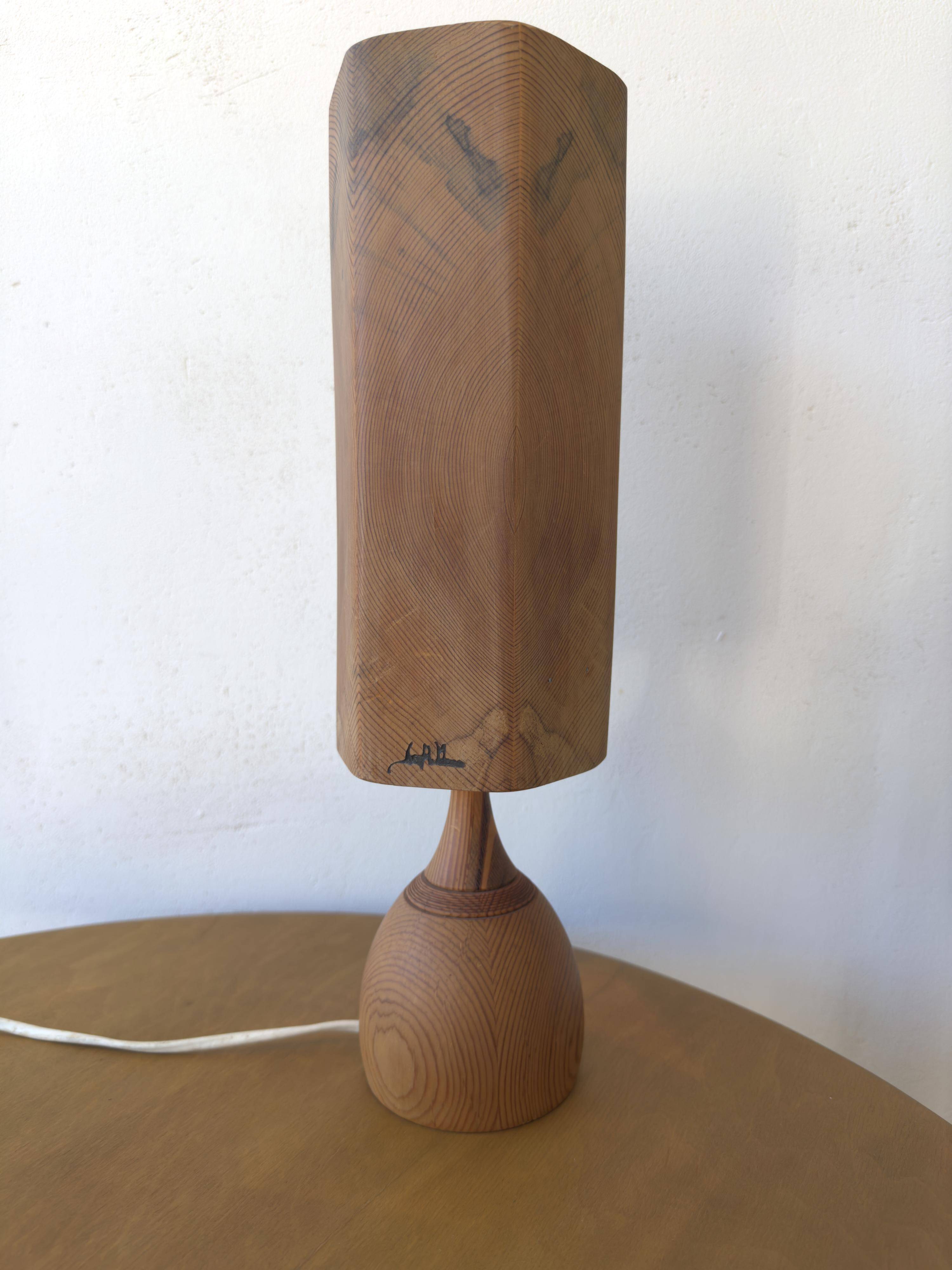 WOODEN TABLE LAMP, Leif Wikner, Persåsen.
