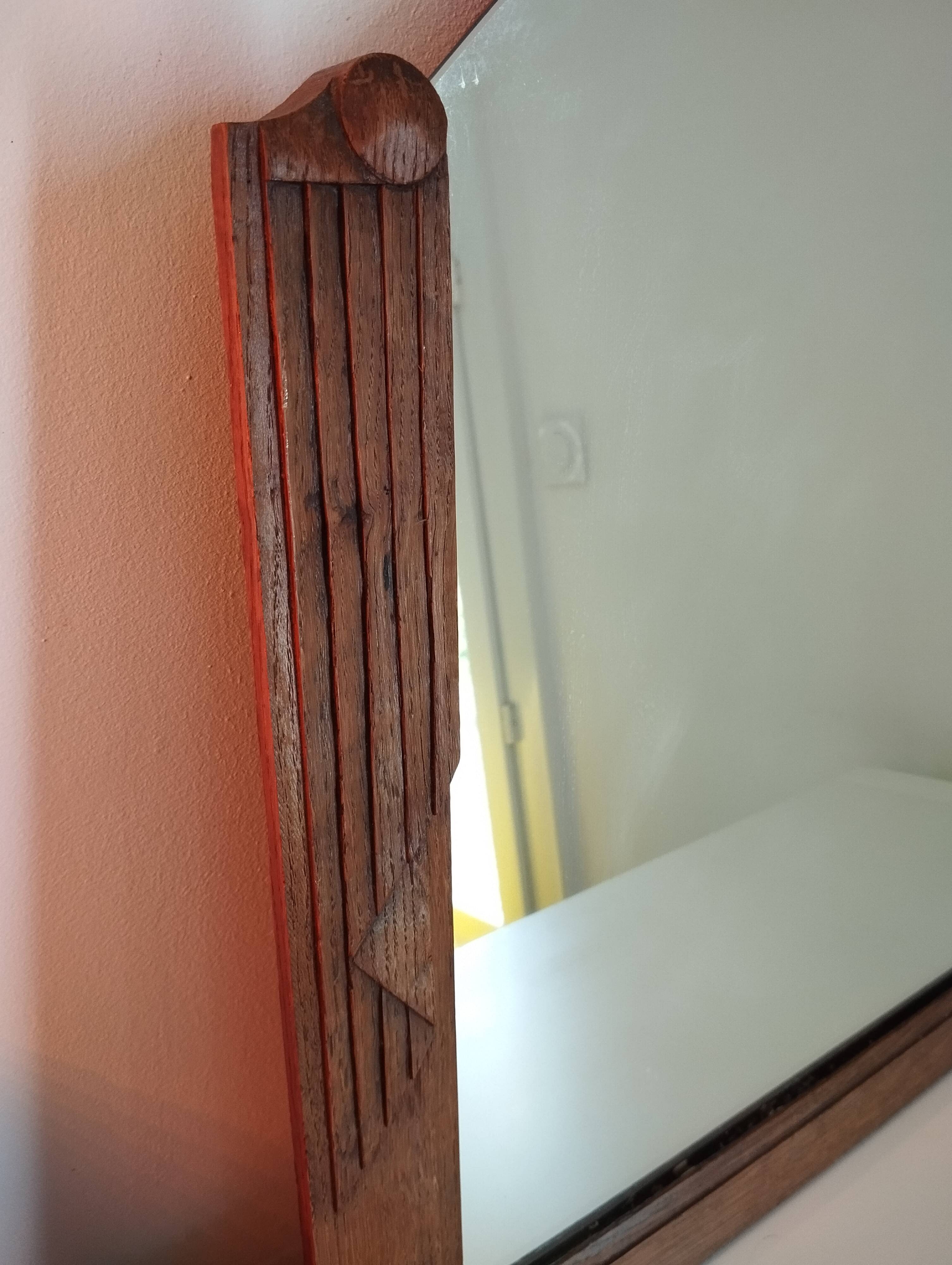 Vintage beveled mirror