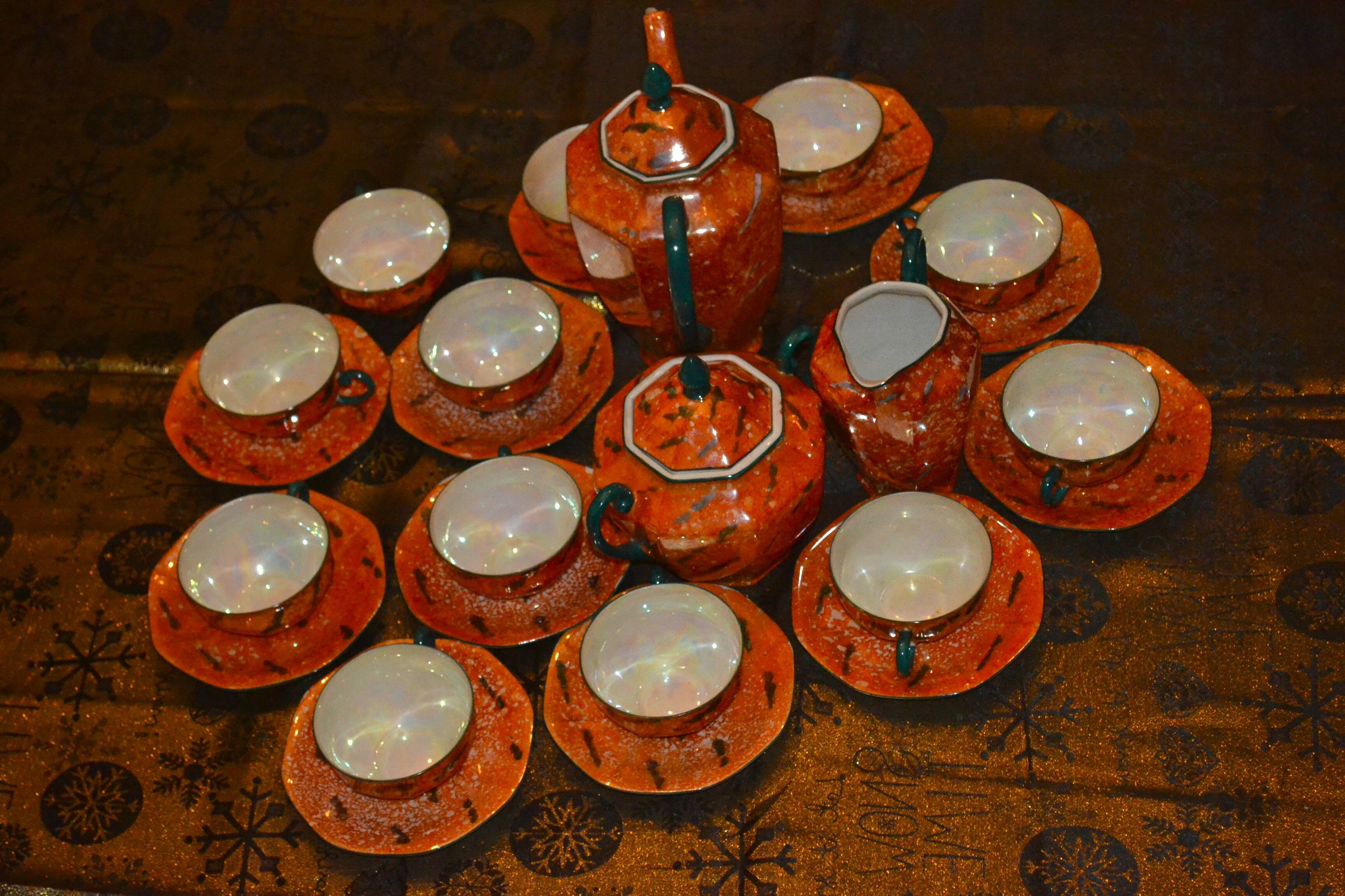 Union K porcelain coffee set