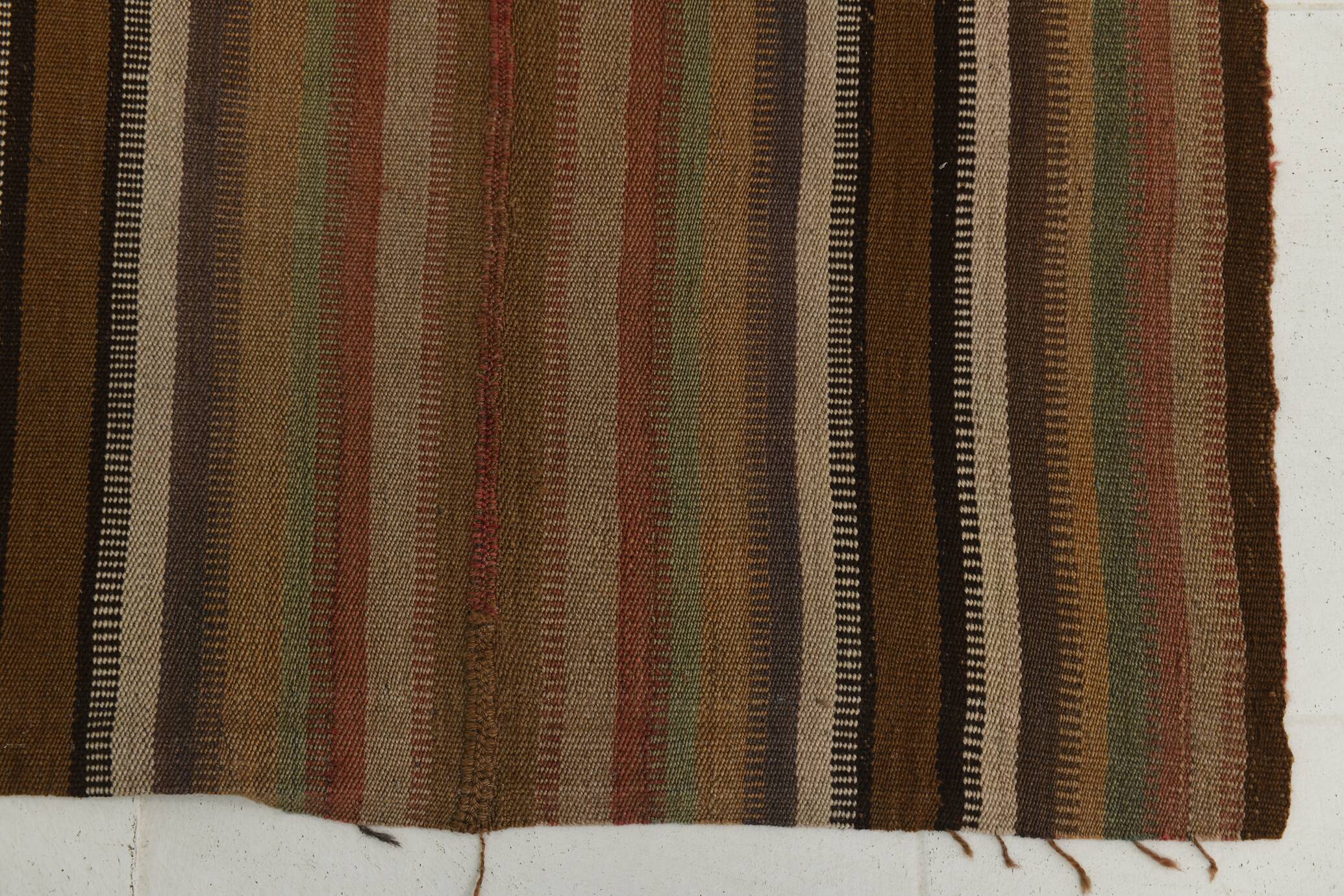 6x9 Soft Brown TURKISH VINTAGE KILIM RUG, Tribal Kilim Rug, 185x275 Cm