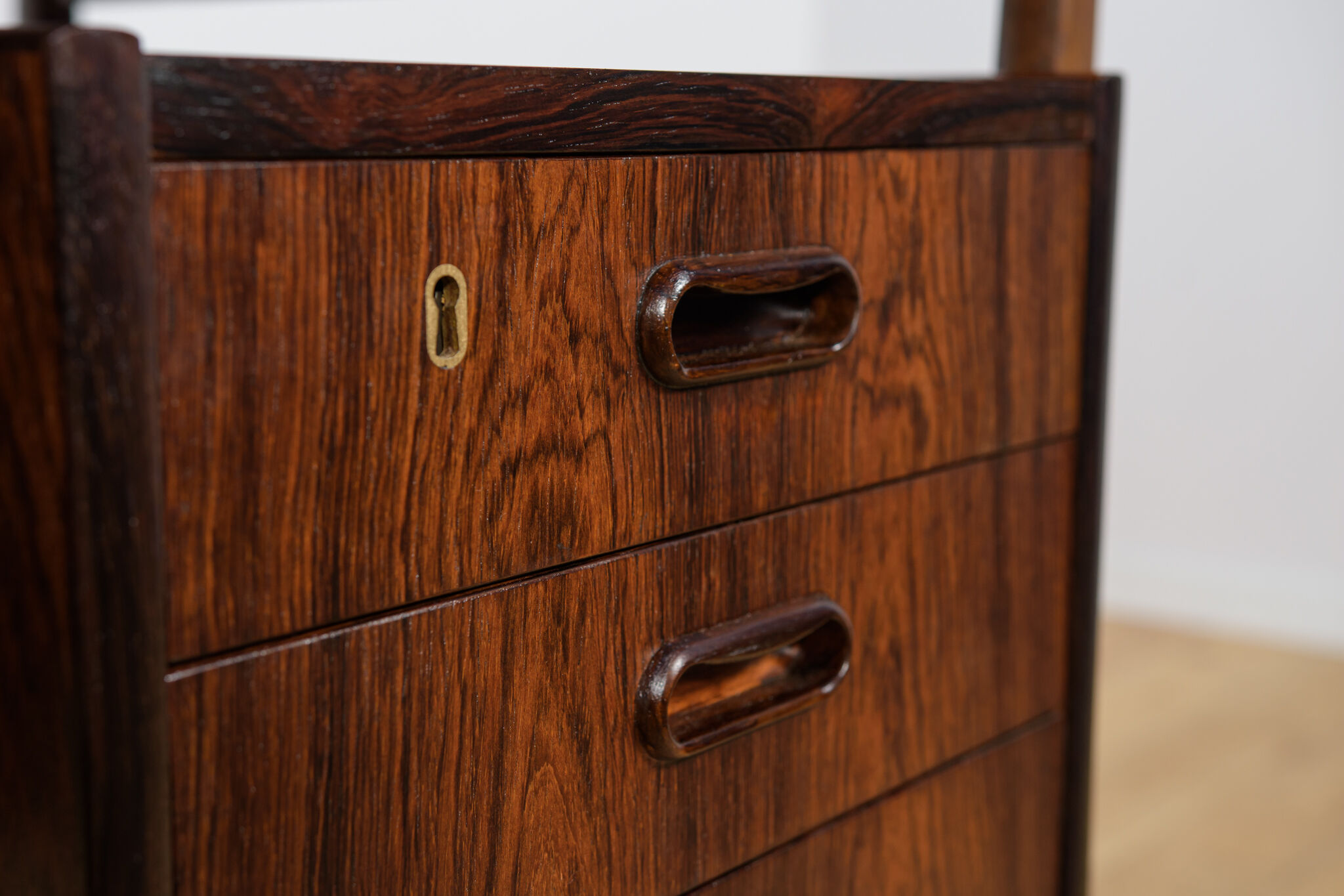 Mid-Century Rosewood Desk by Gunnar Nielsen Tibergaard for Tibergaard, Denmark, 1960s