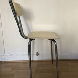 Chaise formica jaune pale
