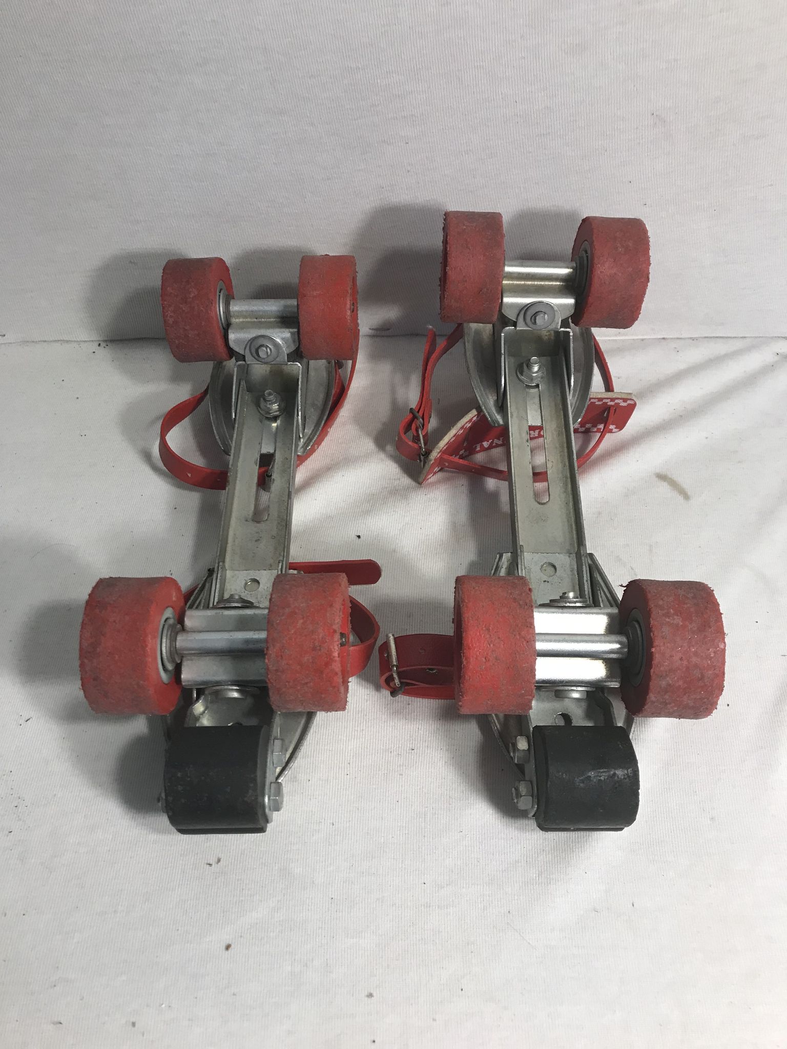 Old pair of roller skates olympic metal