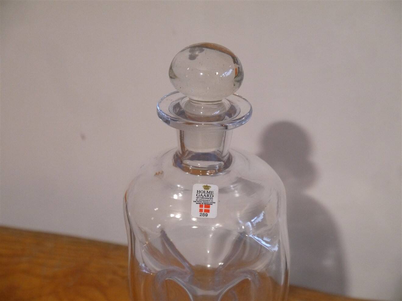 Danish glass carafe from Holmegaard