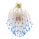Lustre élégant en cristal et verre Murano soufflé – Gouttes bleues