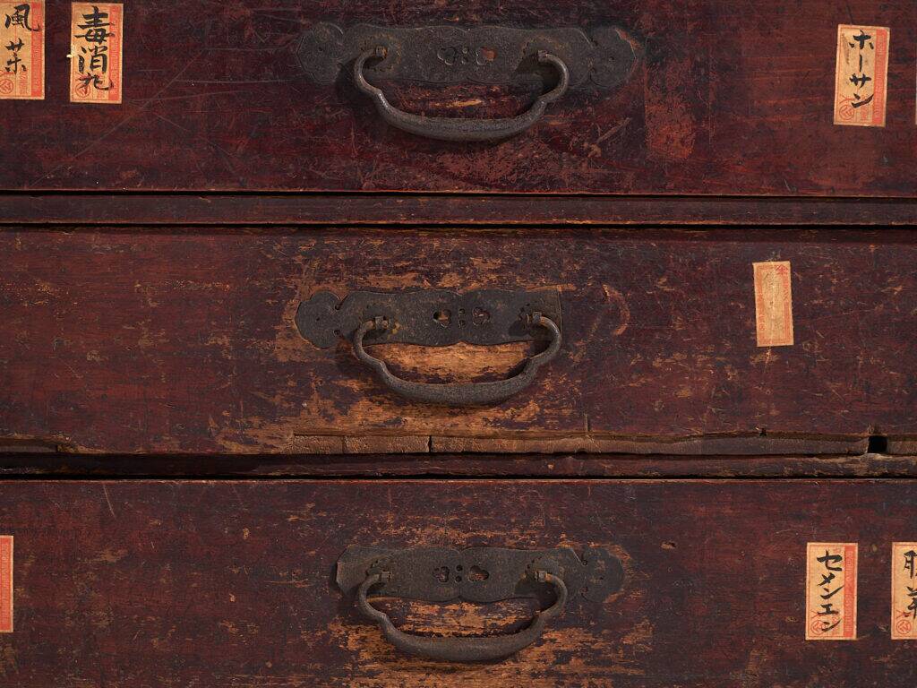 Antique Japanese auxiliary cedar ko-dansu, Meiji period (circa 1870-1900) #48