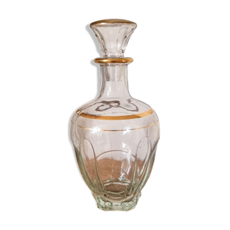 Golden wine carafe