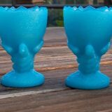 Coquetier opaline turquoise Portieux