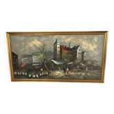 Grande huile sur toile Benett