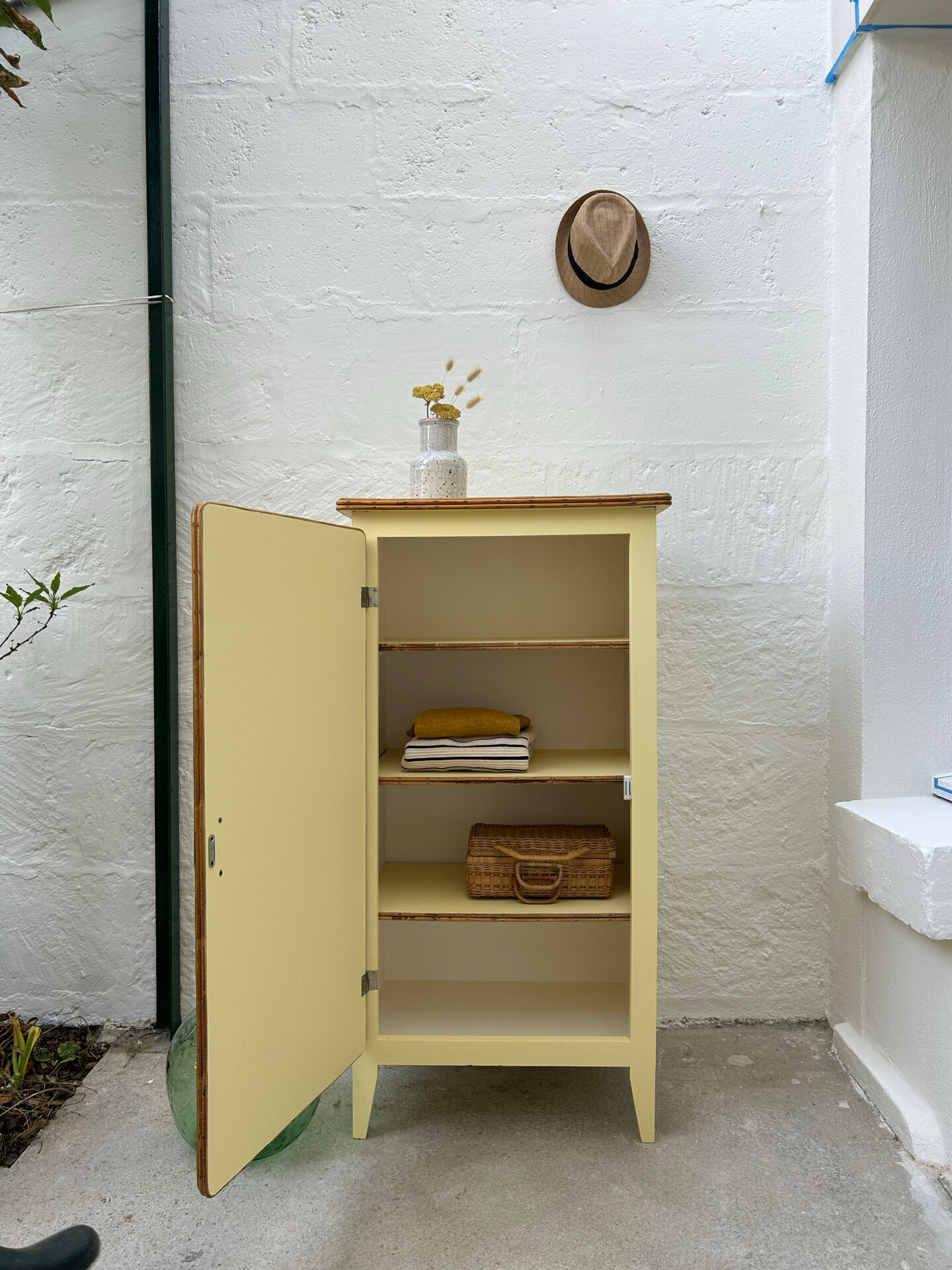Small renovated vintage wardrobe
