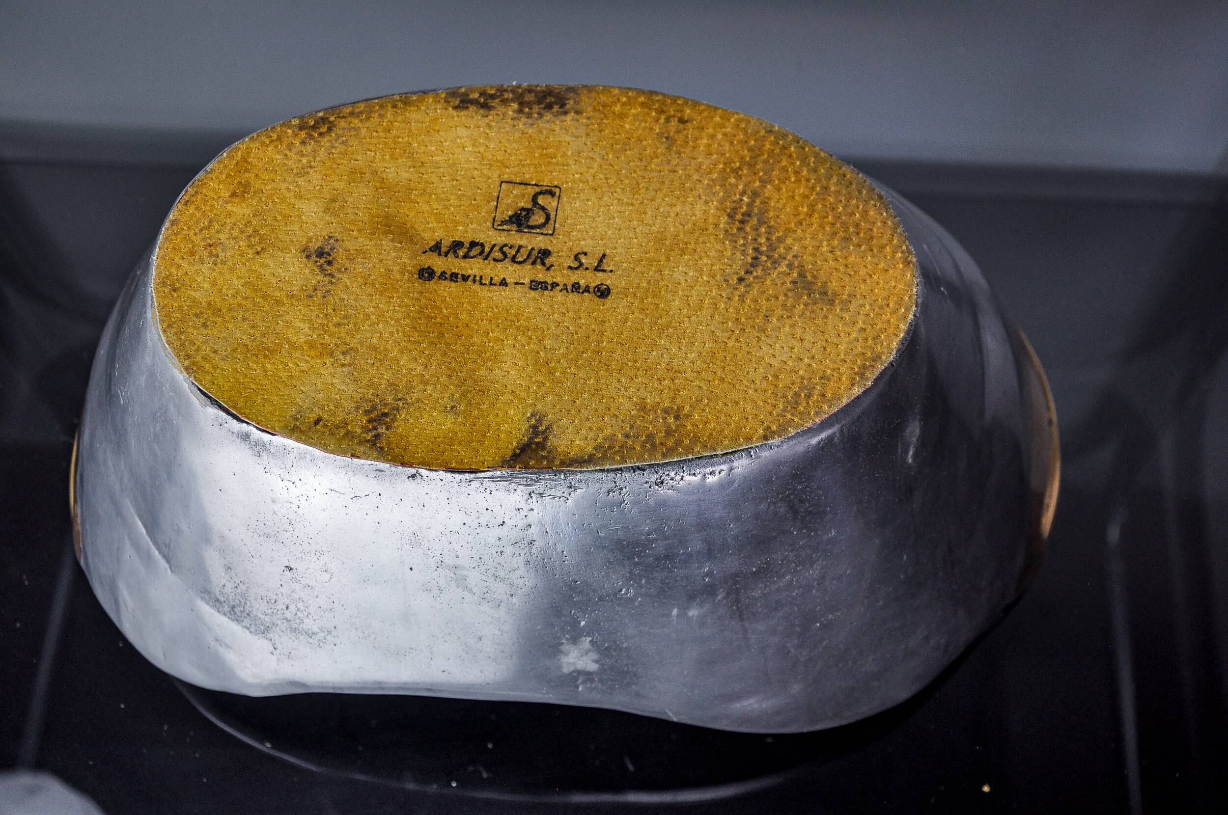 Brutalist centerpiece by Ardisur, Brass and aluminum, Spain, 1970