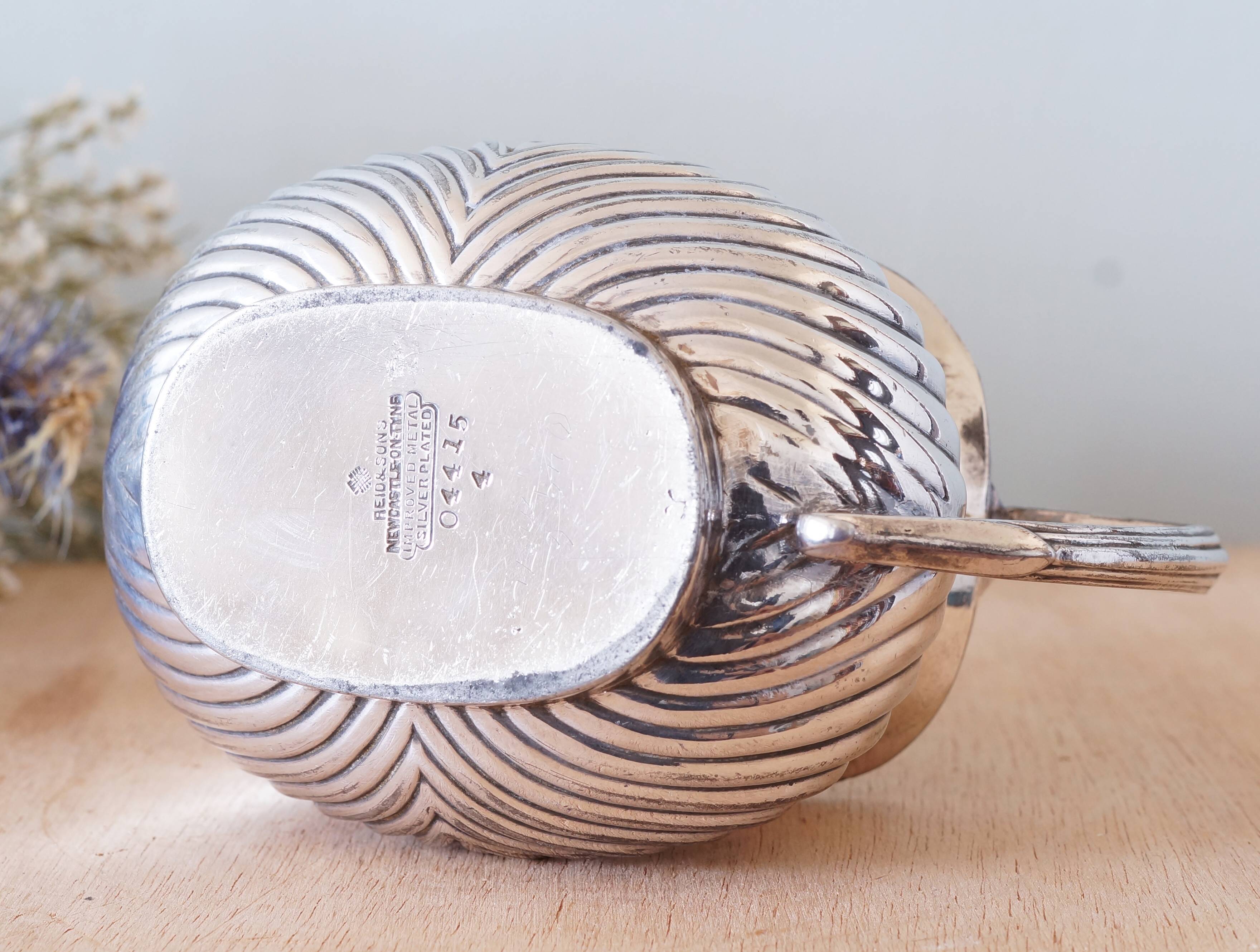 Reid & Sons silver-plated metal sauce