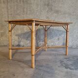 Vintage rattan table