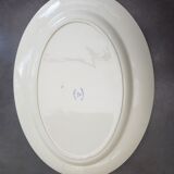Oval dish manufacture Colbert Creil & Montereau