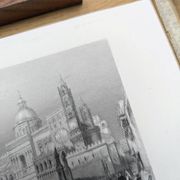 La cathédrale de Palerme, Sicile, gravure ancienne, imprimée en 1841.