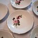 6 deep plates from Gien model "Chinon" in very good condition.