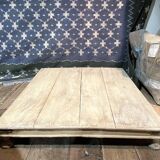 Vintage raw wood Indian coffee table