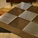 Designer coffee table with a checkerboard pattern attributed to Roberto Monsani 1970s.