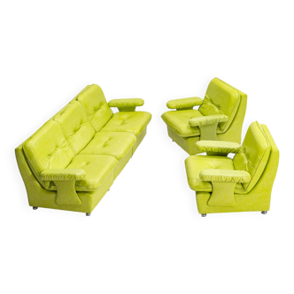 Ensemble canapé et fauteuils modulaires, Allemagne de l'Ouest, années 1970