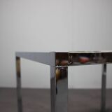 Mid-Century Resin and Stone Chrome Plated Coffee Table, 1970s, Germany