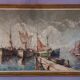 Tableau Port de St Tropez XXème siècle